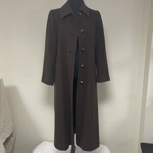 Lush brown cashmere coat by Neiman Marcus, size 8